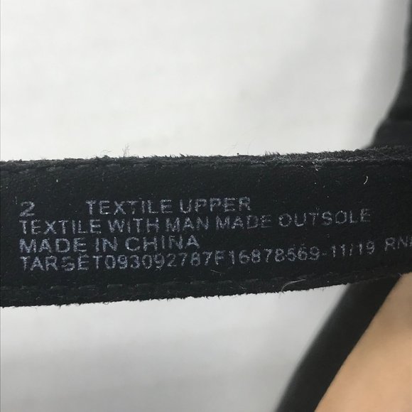 Cat And Jack Girl's Size 2 Open Toe Strap Shoes Black New With Tags - Picture 8 of 12